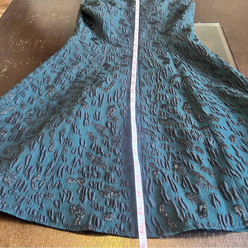 BCBGMaxAzria Dark Emerald Green & Black Sleeveless Mini Party Dress Size 0 - Picture 12 of 14